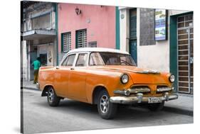 Cuba Fuerte Collection - Classic Orange Car-Philippe Hugonnard-Stretched Canvas