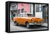 Cuba Fuerte Collection - Classic Orange Car-Philippe Hugonnard-Framed Stretched Canvas