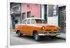 Cuba Fuerte Collection - Classic Orange Car-Philippe Hugonnard-Framed Photographic Print