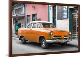 Cuba Fuerte Collection - Classic Orange Car-Philippe Hugonnard-Framed Photographic Print