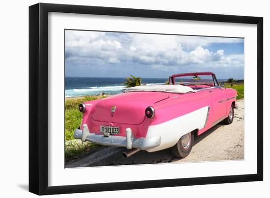 Cuba Fuerte Collection - Classic Pink Car Cabriolet-Philippe Hugonnard-Framed Photographic Print