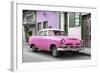 Cuba Fuerte Collection - Classic Pink Car-Philippe Hugonnard-Framed Photographic Print