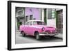 Cuba Fuerte Collection - Classic Pink Car-Philippe Hugonnard-Framed Photographic Print