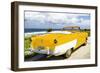 Cuba Fuerte Collection - Classic Yellow Car Cabriolet-Philippe Hugonnard-Framed Photographic Print