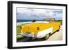 Cuba Fuerte Collection - Classic Yellow Car Cabriolet-Philippe Hugonnard-Framed Photographic Print