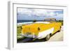 Cuba Fuerte Collection - Classic Yellow Car Cabriolet-Philippe Hugonnard-Framed Photographic Print