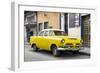 Cuba Fuerte Collection - Classic Yellow Car-Philippe Hugonnard-Framed Photographic Print