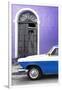 Cuba Fuerte Collection - Close-up of American Classic Car White and Blue-Philippe Hugonnard-Framed Photographic Print