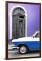 Cuba Fuerte Collection - Close-up of American Classic Car White and Blue-Philippe Hugonnard-Framed Photographic Print