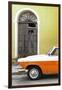 Cuba Fuerte Collection - Close-up of American Classic Car White and Orange-Philippe Hugonnard-Framed Photographic Print
