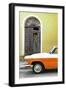 Cuba Fuerte Collection - Close-up of American Classic Car White and Orange-Philippe Hugonnard-Framed Photographic Print