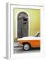 Cuba Fuerte Collection - Close-up of American Classic Car White and Orange-Philippe Hugonnard-Framed Photographic Print