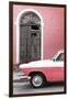 Cuba Fuerte Collection - Close-up of American Classic Car White and Pink-Philippe Hugonnard-Framed Photographic Print