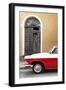 Cuba Fuerte Collection - Close-up of American Classic Car White and Red-Philippe Hugonnard-Framed Photographic Print