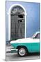 Cuba Fuerte Collection - Close-up of American Classic Car White and Turquoise-Philippe Hugonnard-Mounted Photographic Print