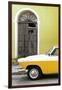 Cuba Fuerte Collection - Close-up of American Classic Car White and Yellow-Philippe Hugonnard-Framed Photographic Print