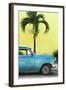 Cuba Fuerte Collection - Close-up of Beautiful Retro Blue Car-Philippe Hugonnard-Framed Photographic Print