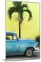 Cuba Fuerte Collection - Close-up of Beautiful Retro Blue Car-Philippe Hugonnard-Mounted Photographic Print