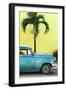 Cuba Fuerte Collection - Close-up of Beautiful Retro Blue Car-Philippe Hugonnard-Framed Photographic Print