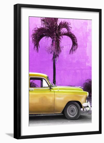 Cuba Fuerte Collection - Close-up of Beautiful Retro Golden Car-Philippe Hugonnard-Framed Photographic Print