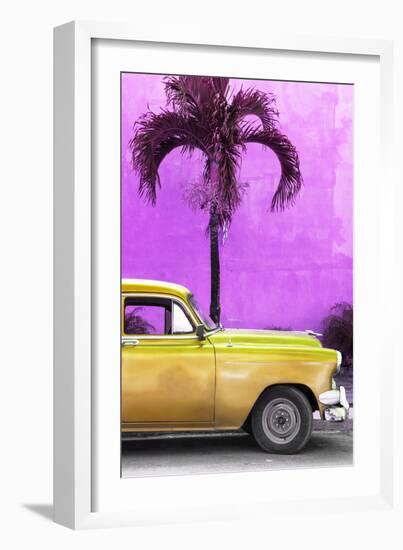 Cuba Fuerte Collection - Close-up of Beautiful Retro Golden Car-Philippe Hugonnard-Framed Photographic Print
