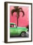 Cuba Fuerte Collection - Close-up of Beautiful Retro Green Car-Philippe Hugonnard-Framed Photographic Print