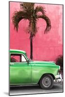 Cuba Fuerte Collection - Close-up of Beautiful Retro Green Car-Philippe Hugonnard-Mounted Photographic Print