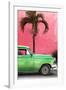 Cuba Fuerte Collection - Close-up of Beautiful Retro Green Car-Philippe Hugonnard-Framed Photographic Print