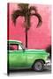 Cuba Fuerte Collection - Close-up of Beautiful Retro Green Car-Philippe Hugonnard-Stretched Canvas