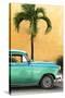 Cuba Fuerte Collection - Close-up of Beautiful Retro Green Car-Philippe Hugonnard-Stretched Canvas