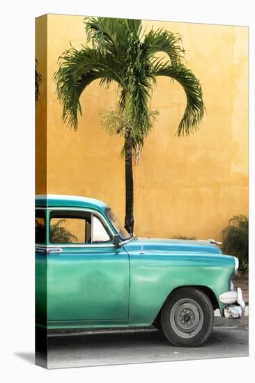 Cuba Fuerte Collection - Close-up of Beautiful Retro Green Car-Philippe Hugonnard-Stretched Canvas