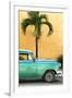 Cuba Fuerte Collection - Close-up of Beautiful Retro Green Car-Philippe Hugonnard-Framed Premium Photographic Print