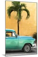 Cuba Fuerte Collection - Close-up of Beautiful Retro Green Car-Philippe Hugonnard-Mounted Premium Photographic Print