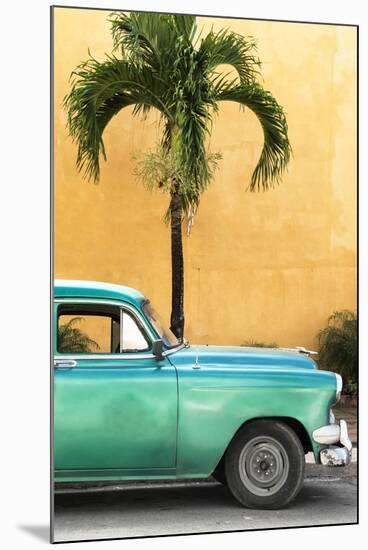 Cuba Fuerte Collection - Close-up of Beautiful Retro Green Car-Philippe Hugonnard-Mounted Premium Photographic Print