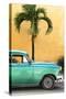 Cuba Fuerte Collection - Close-up of Beautiful Retro Green Car-Philippe Hugonnard-Stretched Canvas