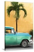 Cuba Fuerte Collection - Close-up of Beautiful Retro Green Car-Philippe Hugonnard-Stretched Canvas