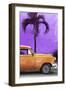 Cuba Fuerte Collection - Close-up of Beautiful Retro Orange Car-Philippe Hugonnard-Framed Photographic Print