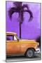 Cuba Fuerte Collection - Close-up of Beautiful Retro Orange Car-Philippe Hugonnard-Mounted Photographic Print