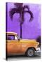 Cuba Fuerte Collection - Close-up of Beautiful Retro Orange Car-Philippe Hugonnard-Stretched Canvas