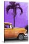 Cuba Fuerte Collection - Close-up of Beautiful Retro Orange Car-Philippe Hugonnard-Stretched Canvas