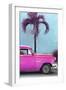 Cuba Fuerte Collection - Close-up of Beautiful Retro Pink Car-Philippe Hugonnard-Framed Photographic Print