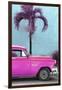 Cuba Fuerte Collection - Close-up of Beautiful Retro Pink Car-Philippe Hugonnard-Framed Photographic Print