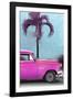 Cuba Fuerte Collection - Close-up of Beautiful Retro Pink Car-Philippe Hugonnard-Framed Photographic Print