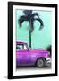 Cuba Fuerte Collection - Close-up of Beautiful Retro Purple Car-Philippe Hugonnard-Framed Photographic Print