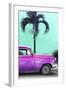 Cuba Fuerte Collection - Close-up of Beautiful Retro Purple Car-Philippe Hugonnard-Framed Photographic Print