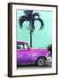 Cuba Fuerte Collection - Close-up of Beautiful Retro Purple Car-Philippe Hugonnard-Framed Photographic Print