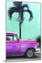 Cuba Fuerte Collection - Close-up of Beautiful Retro Purple Car-Philippe Hugonnard-Mounted Photographic Print