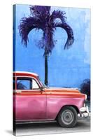 Cuba Fuerte Collection - Close-up of Beautiful Retro Red Car-Philippe Hugonnard-Stretched Canvas