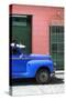 Cuba Fuerte Collection - Close-up of Blue Vintage Car-Philippe Hugonnard-Stretched Canvas