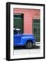 Cuba Fuerte Collection - Close-up of Blue Vintage Car-Philippe Hugonnard-Framed Photographic Print